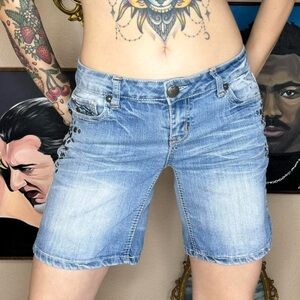 Y2K jean shorts
